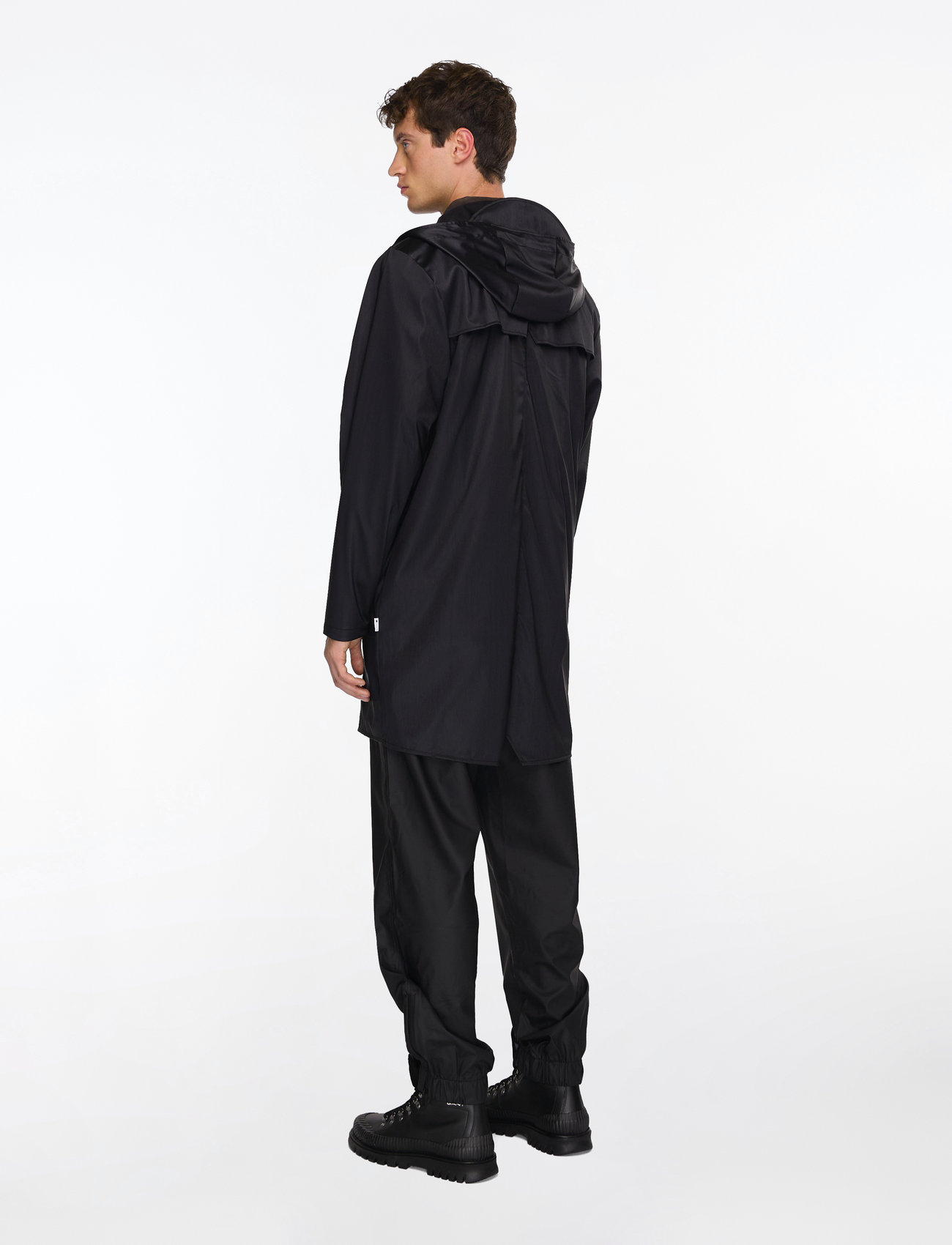 Rains - Long Jacket W3 - regnjackor - black grain - 4