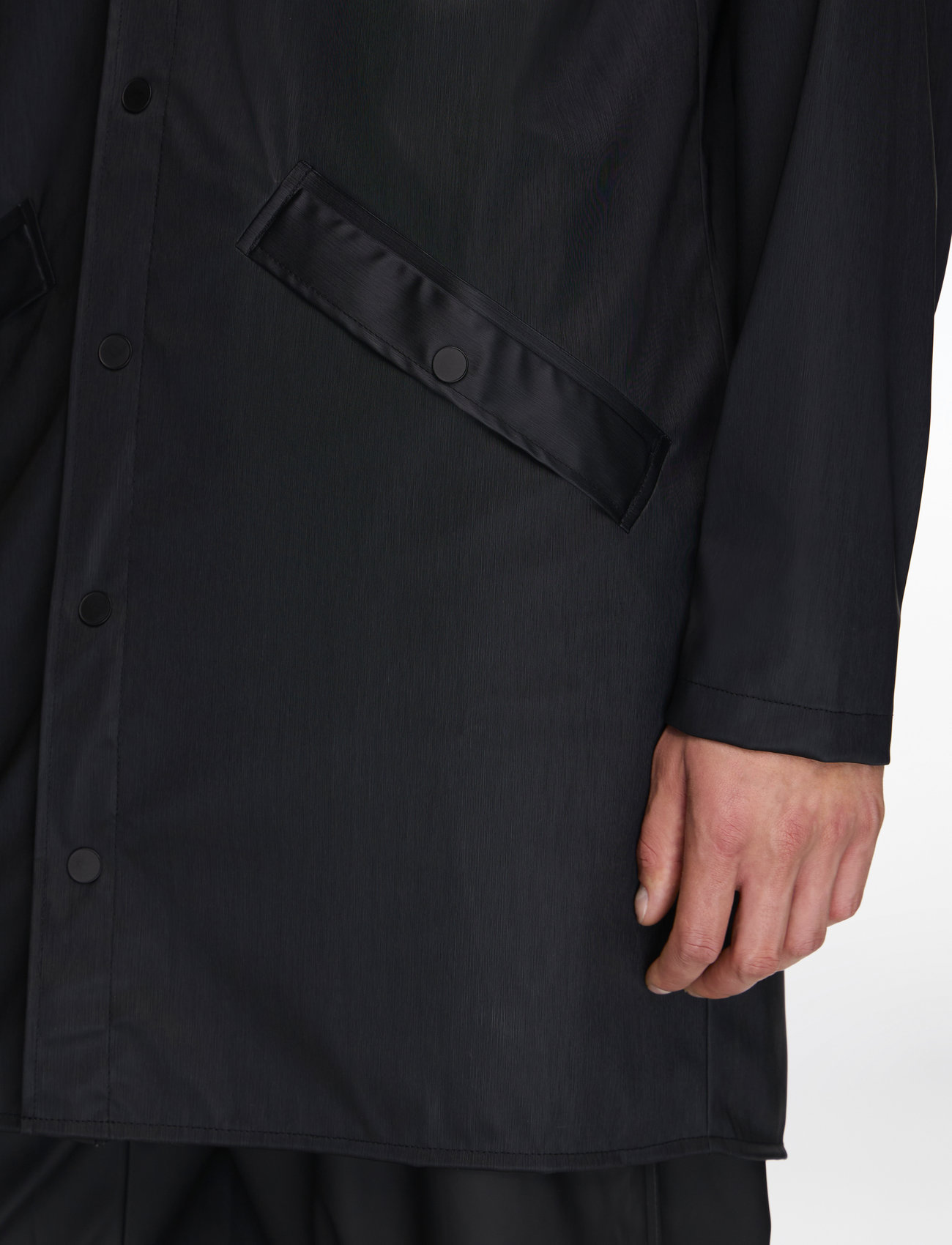 Rains - Long Jacket W3 - regnjackor - black grain - 5