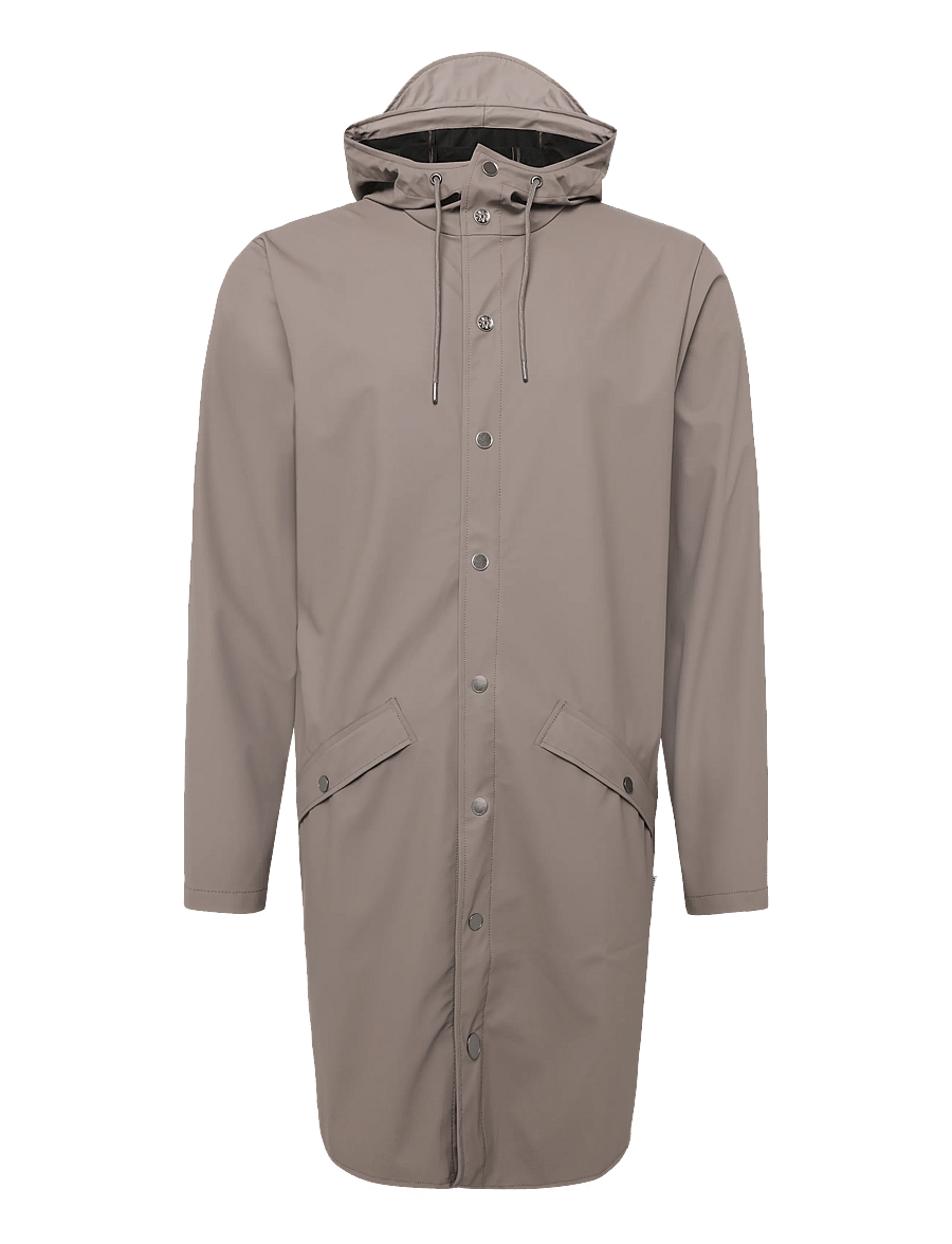 Rains - Long Jacket W3 - regnjackor - cinder - 0