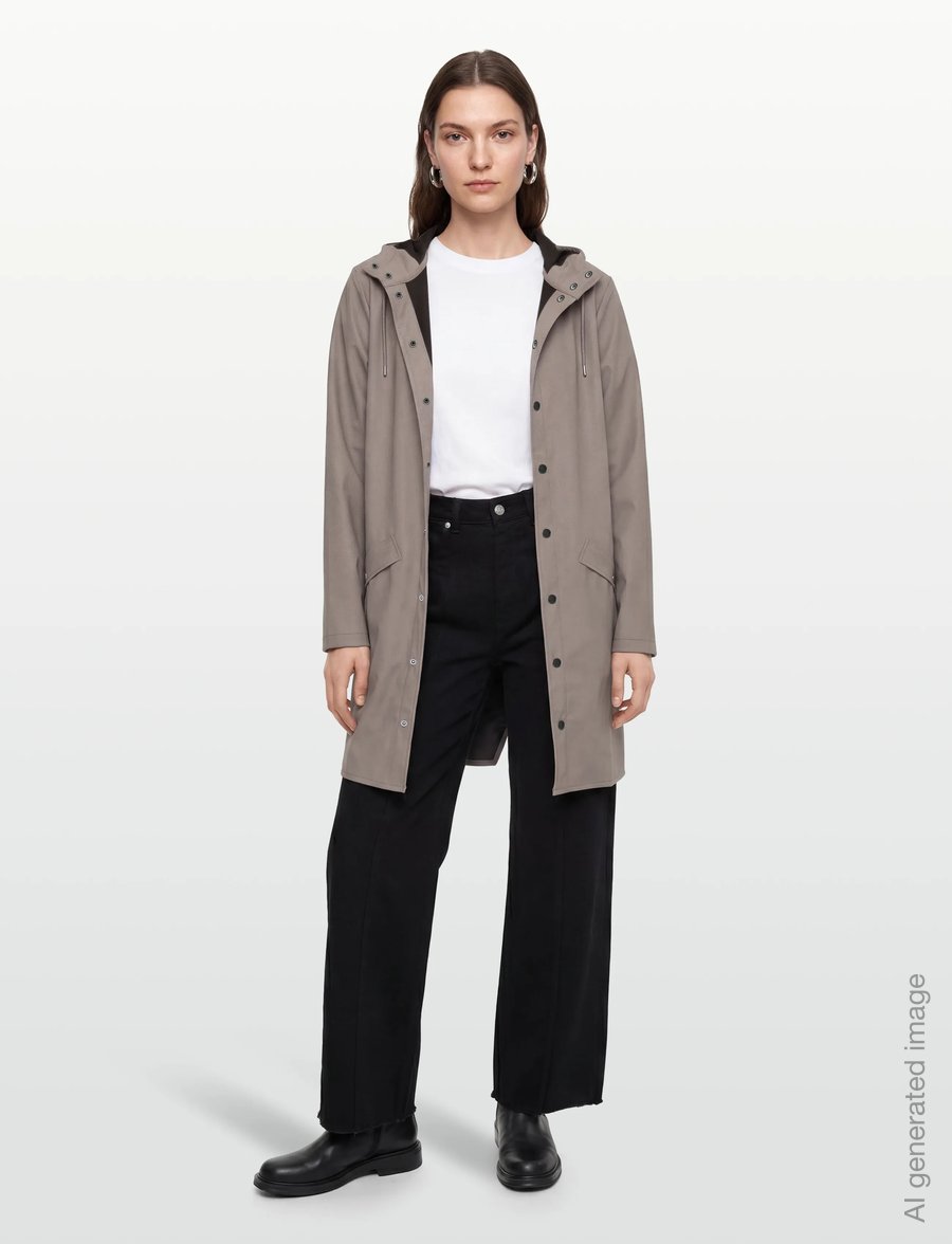 Rains - Long Jacket W3 - rain jackets - cinder - 0