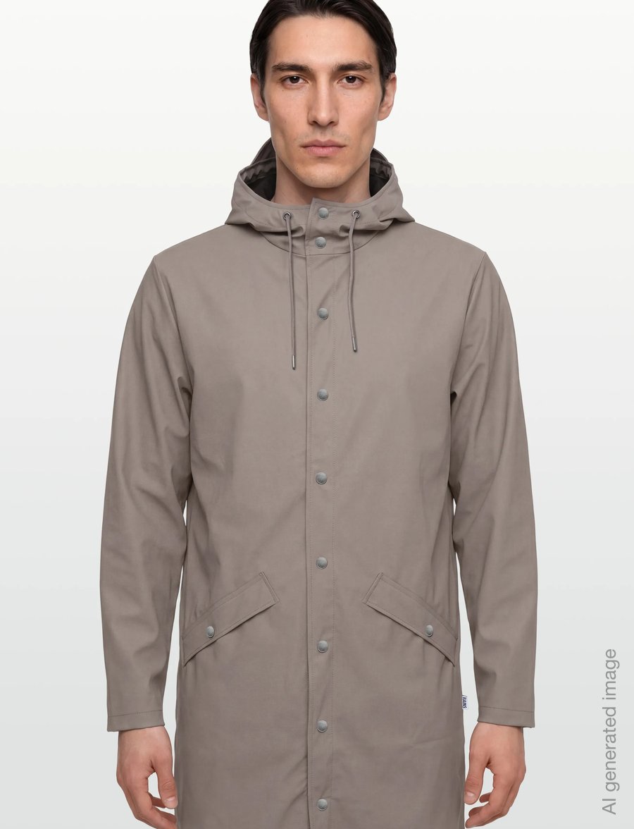 Rains - Long Jacket W3 - rain jackets - cinder - 3