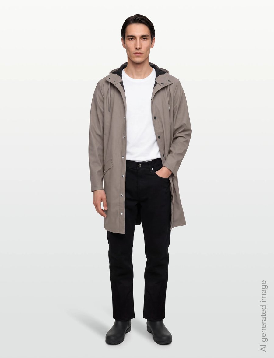 Rains - Long Jacket W3 - rain jackets - cinder - 4