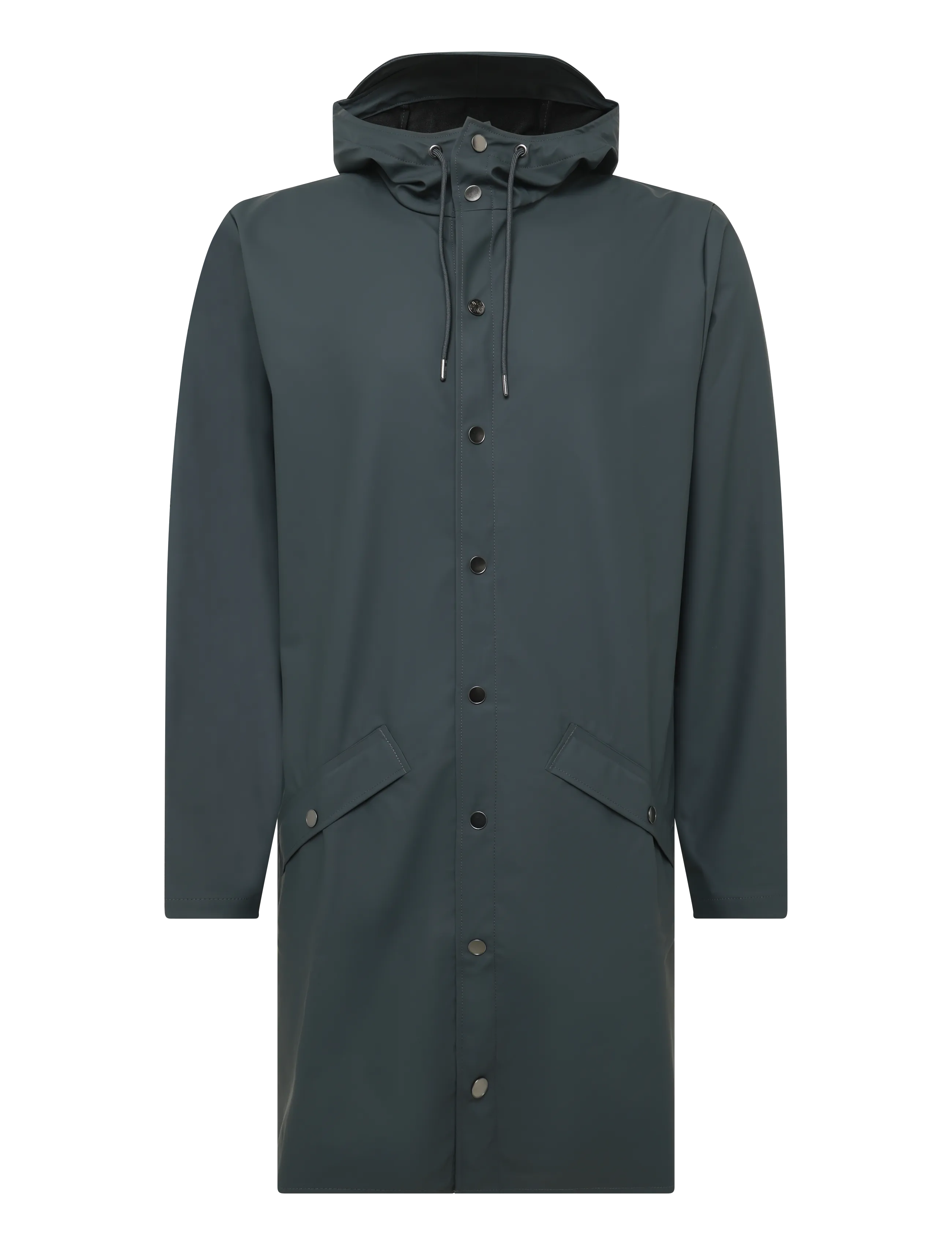 Rains Long Jacket W3 - Rain coats - DARK GREY / grey