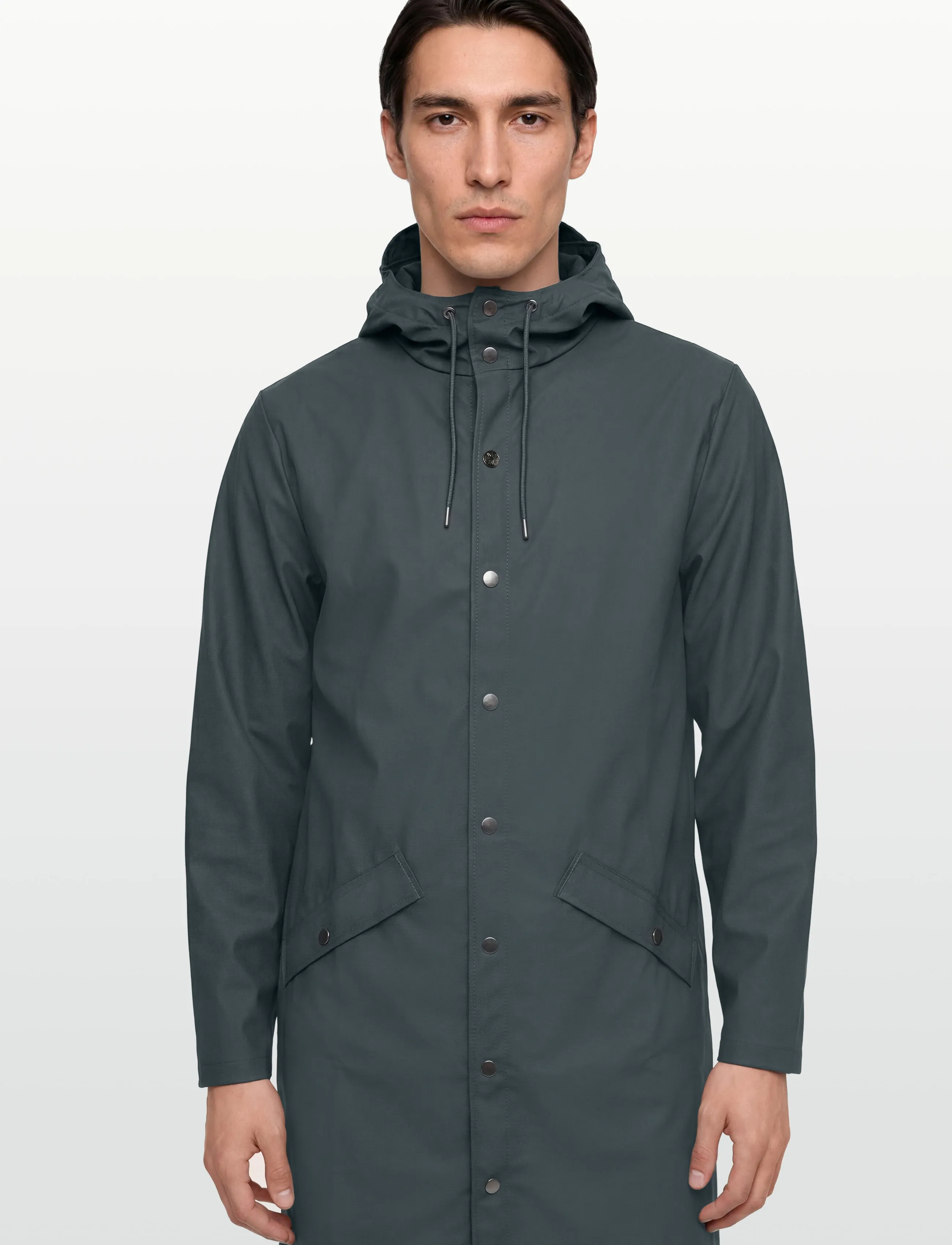 Rains - Long Jacket W3 - regnjakker - dark grey - 3
