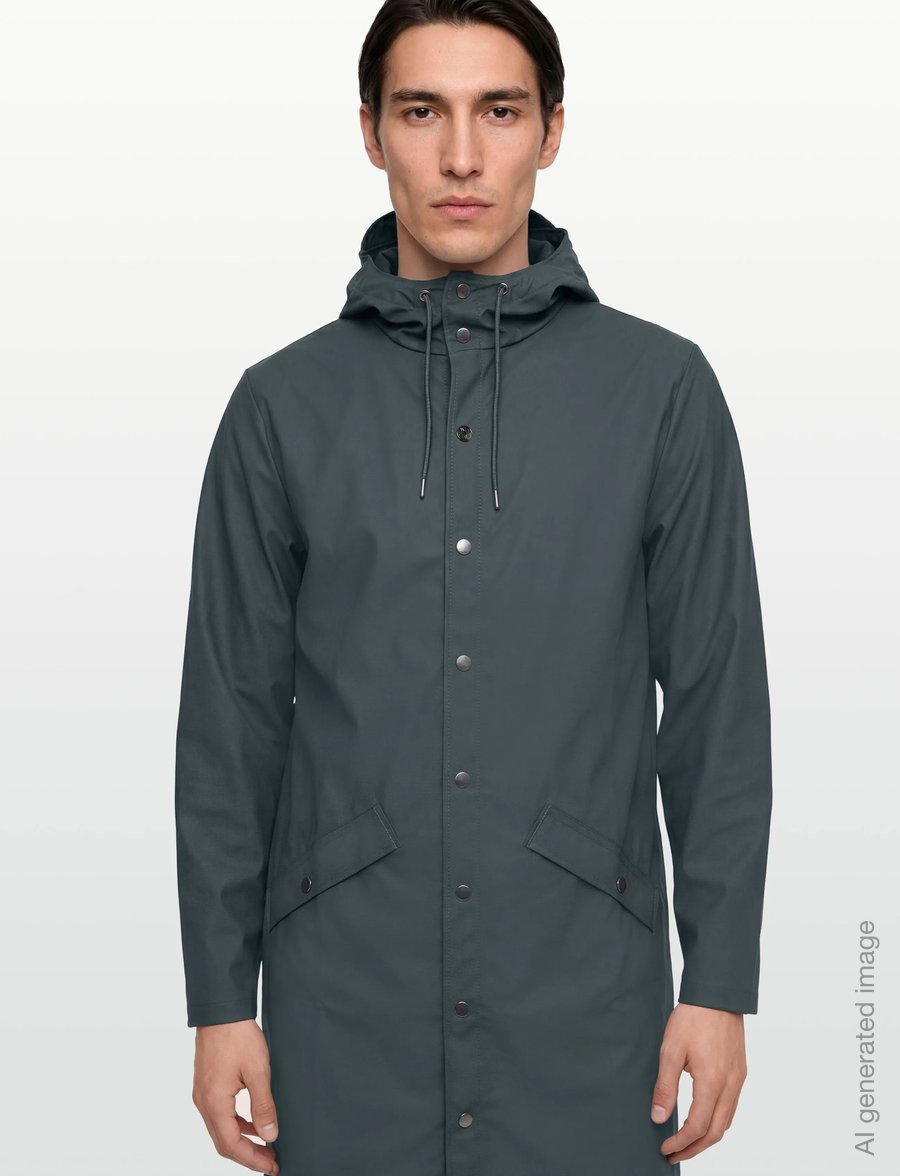 Rains - Long Jacket W3 - rain jackets - dark grey - 3