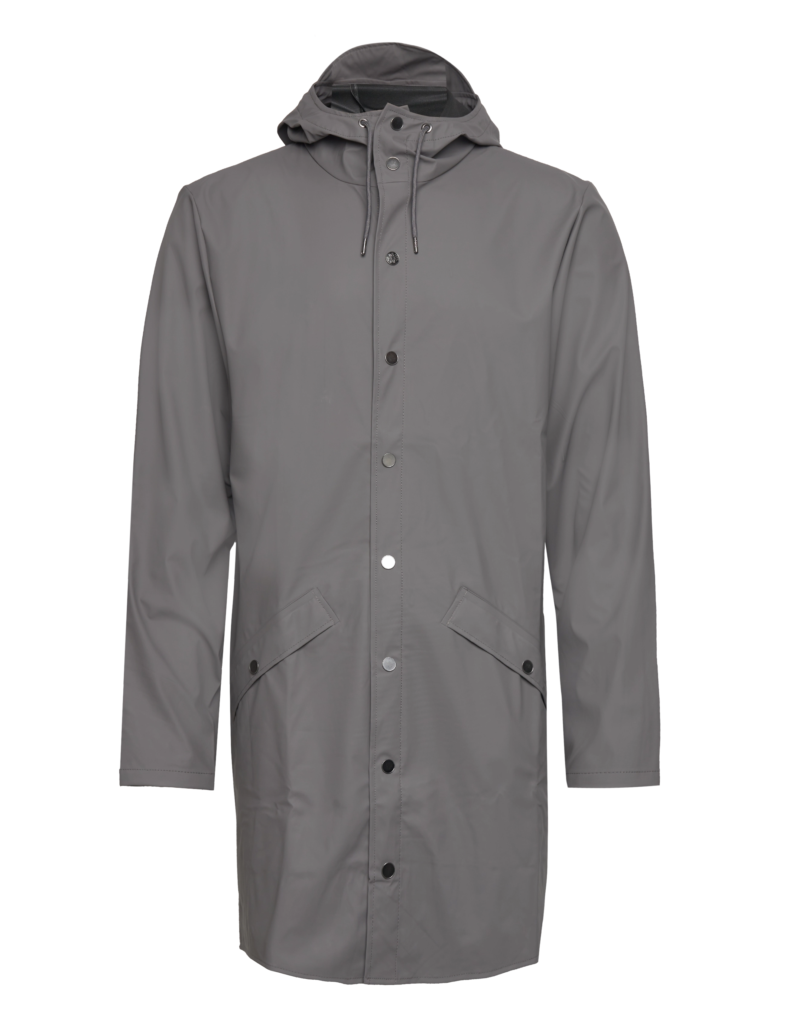 RAINS Long Jacke W3 Grau - S - Damen