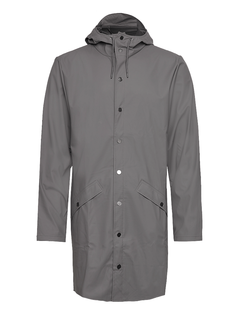 Rains - Long Jacket W3 - regenmäntel - grey - 1