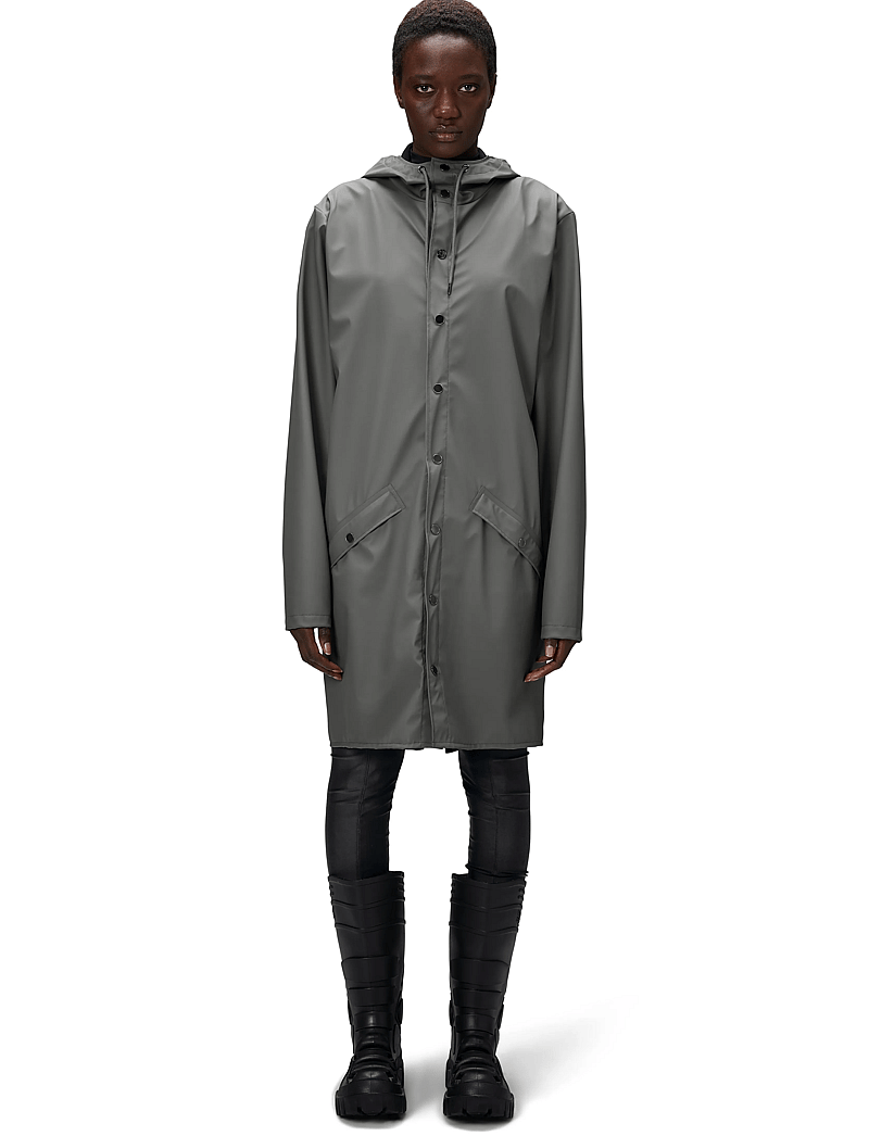 Rains - Long Jacket W3 - regenmäntel - grey - 3