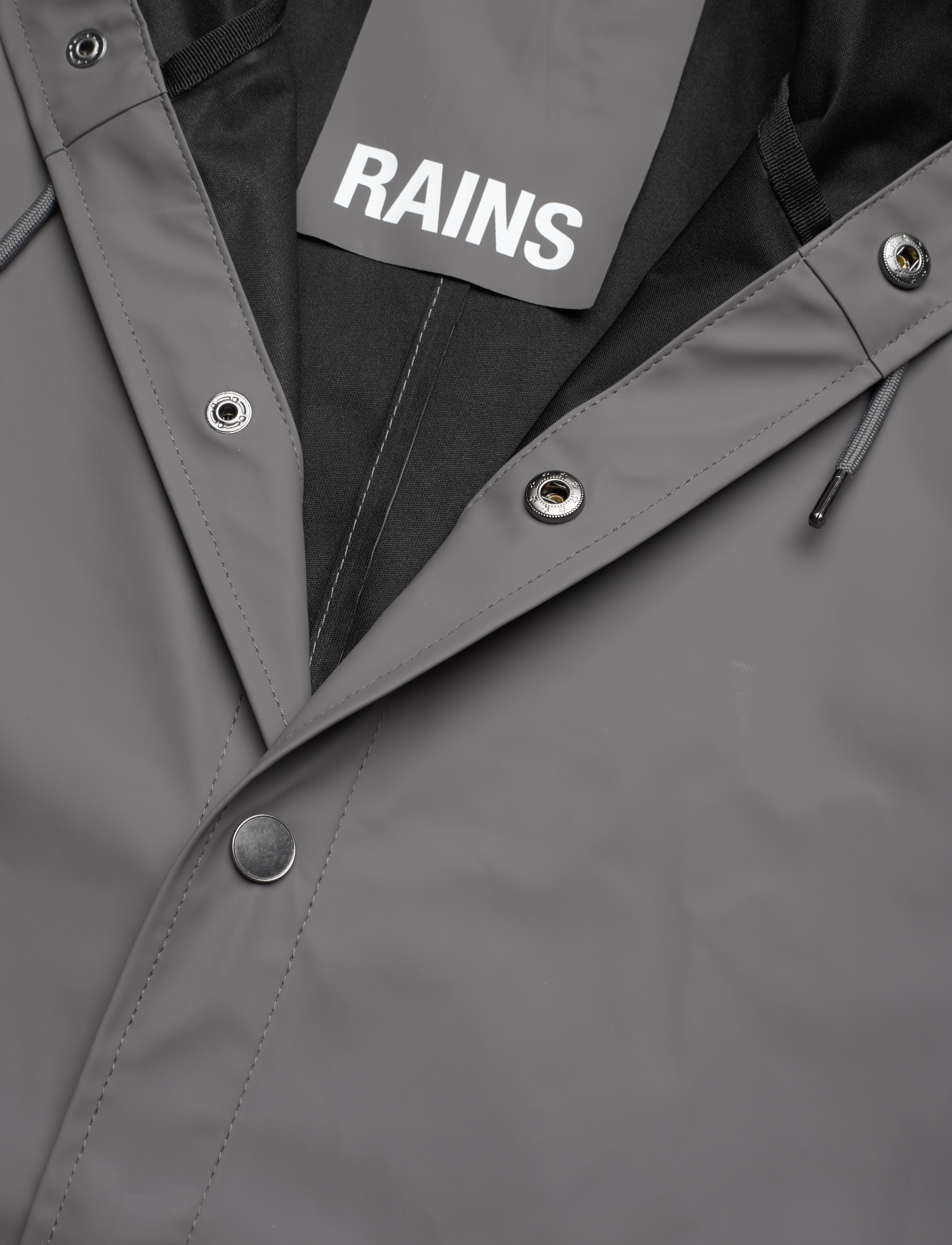 Rains - Long Jacket W3 - jackor - grey - 4