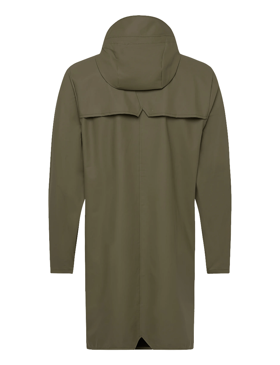 Rains - Long Jacket W3 - rain jackets - marsh - 1
