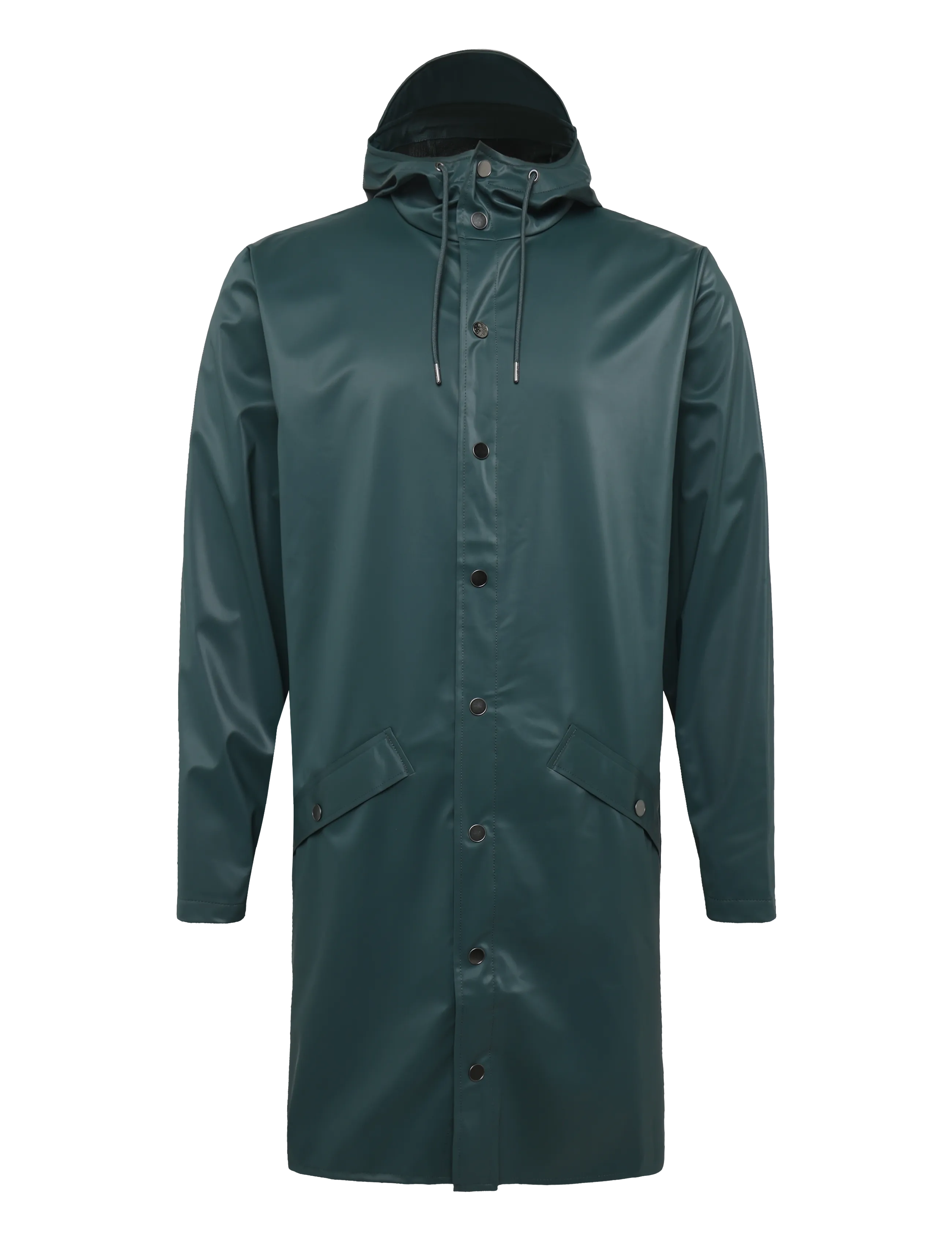 Rains Long Jacket W3 - Lietusmēteļi - MYSTIQUE / green