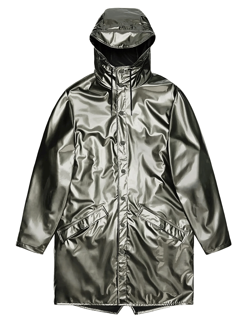 Rains - Long Jacket W3 - regenmäntel - raven - 1