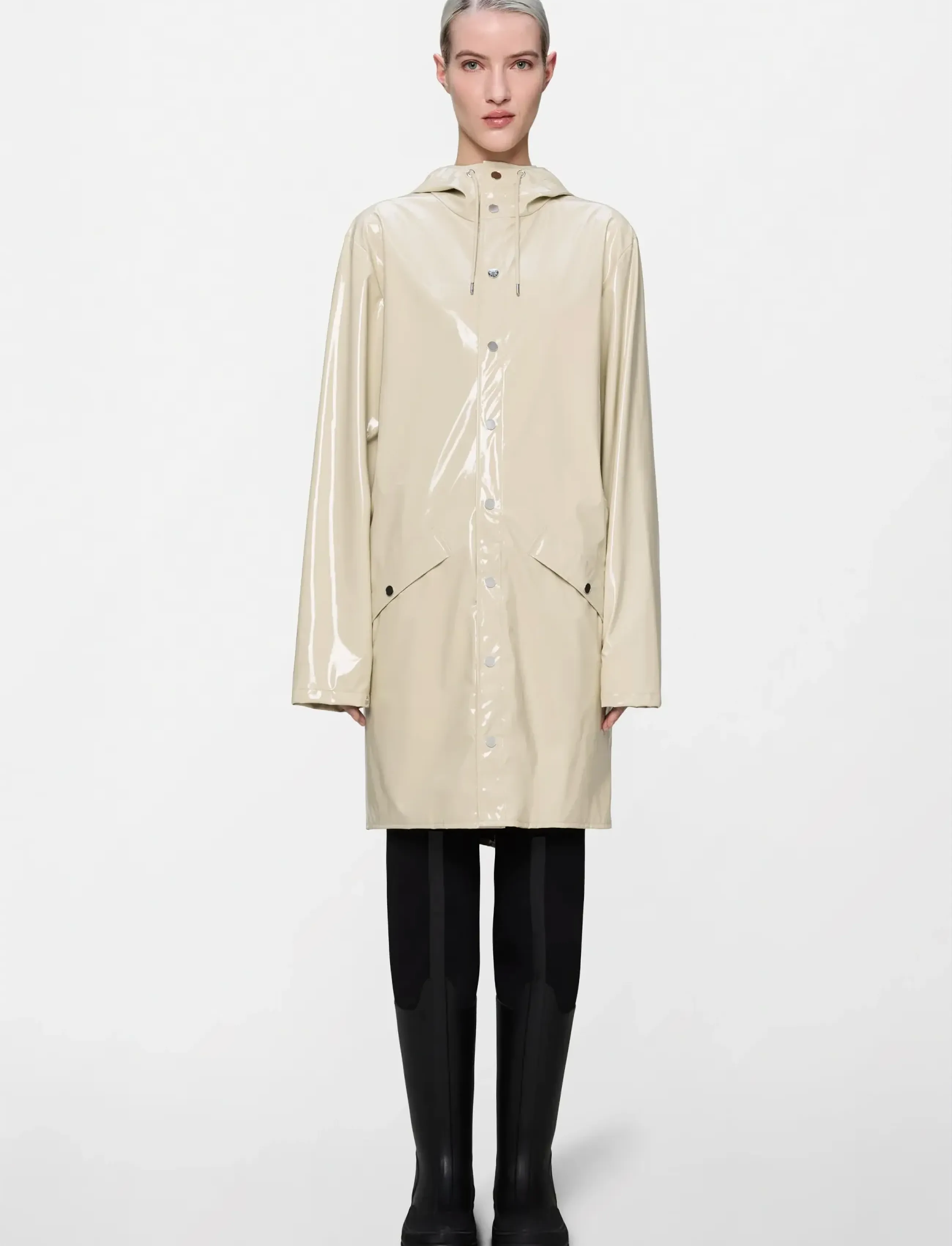 Rains - Long Jacket W3 - rain jackets - shore - 2