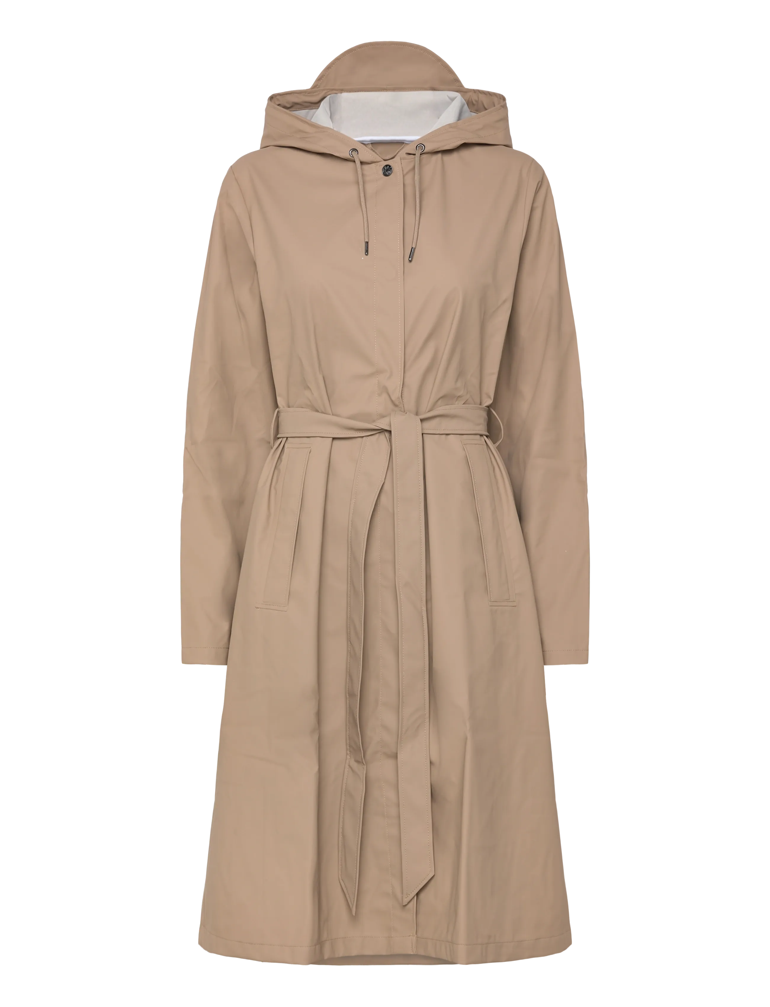 A-Line Longer W Jacket - BEIGE