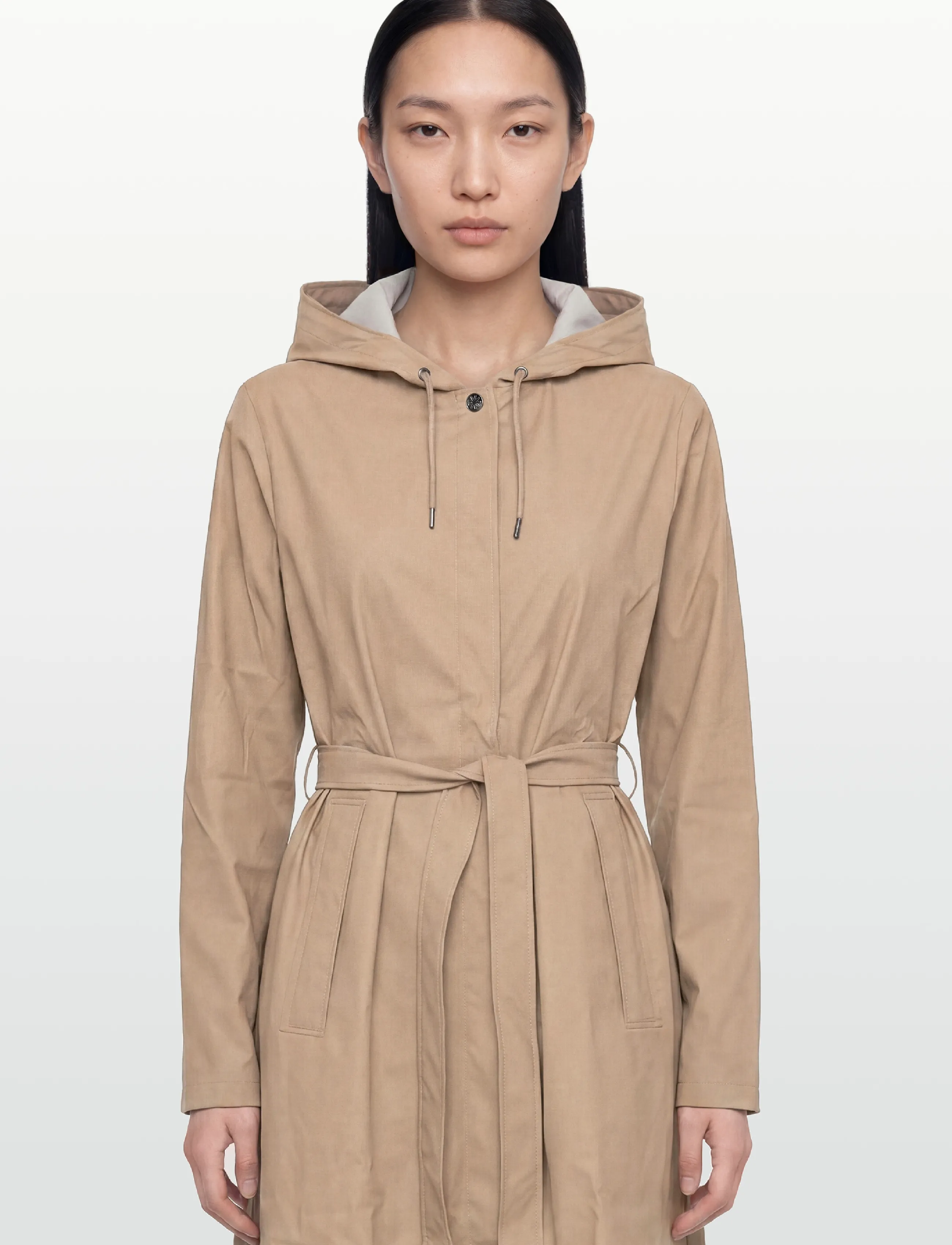 Rains - A-Line Longer W Jacket W3 - regnjackor - beige - 3