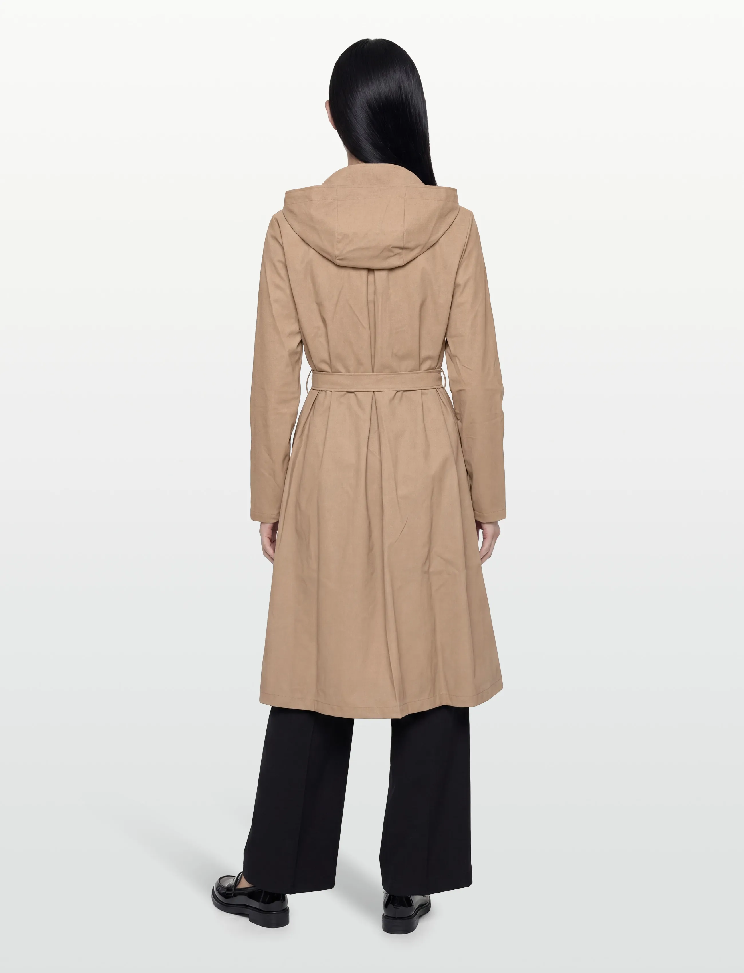 Rains - A-Line Longer W Jacket W3 - regnjackor - beige - 4