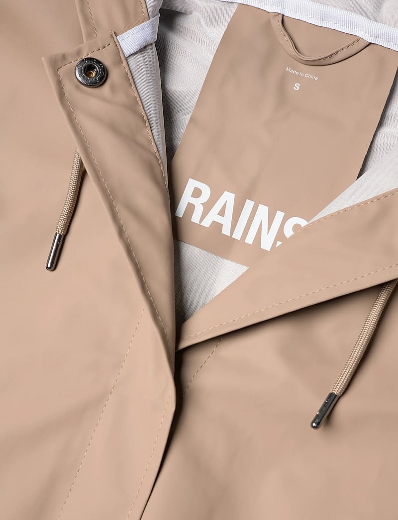 Rains - A-Line Longer W Jacket W3 - lietusmēteļi - beige - 5
