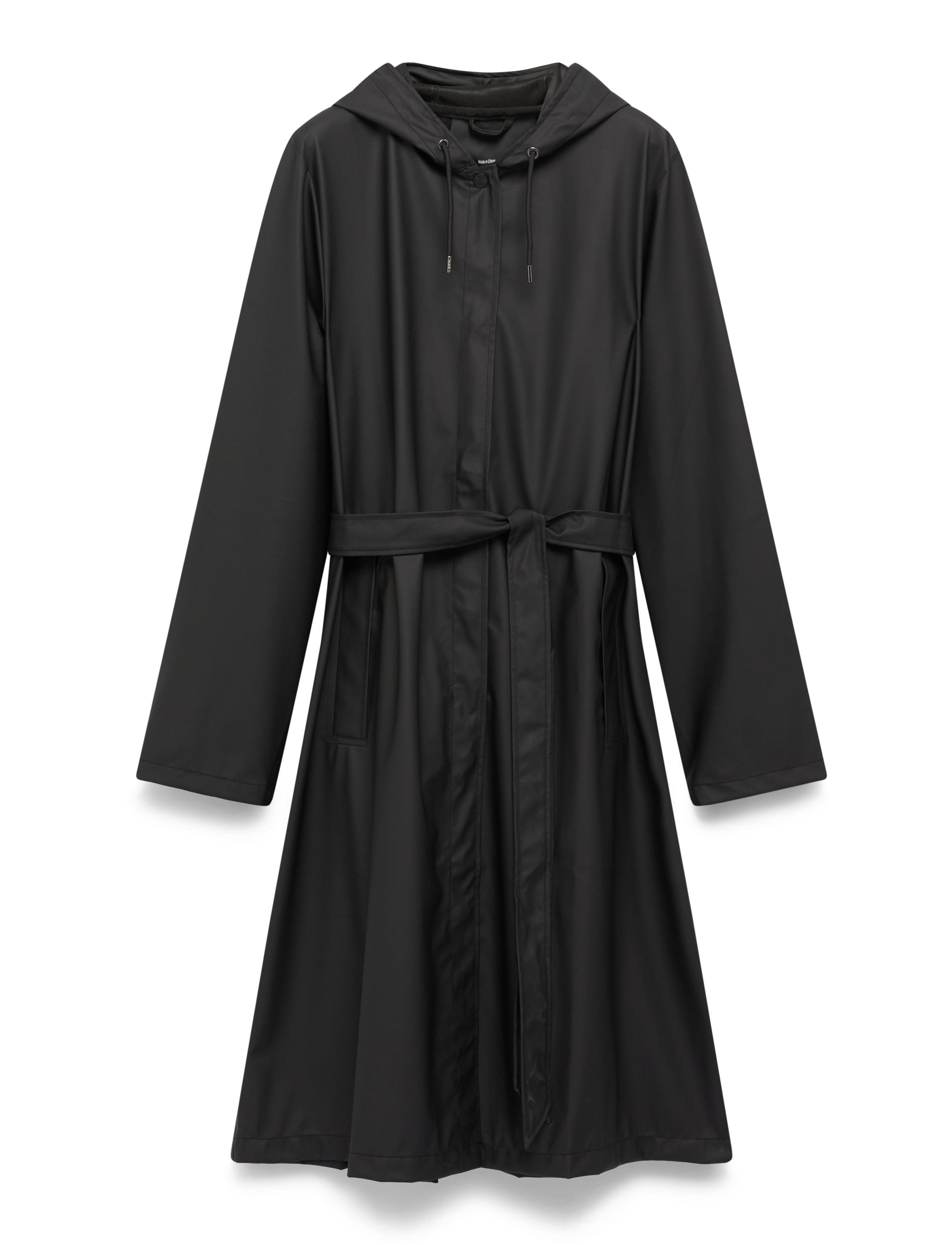 RAINS A-Line Longer W Jacke W3 Schwarz - M - Damen