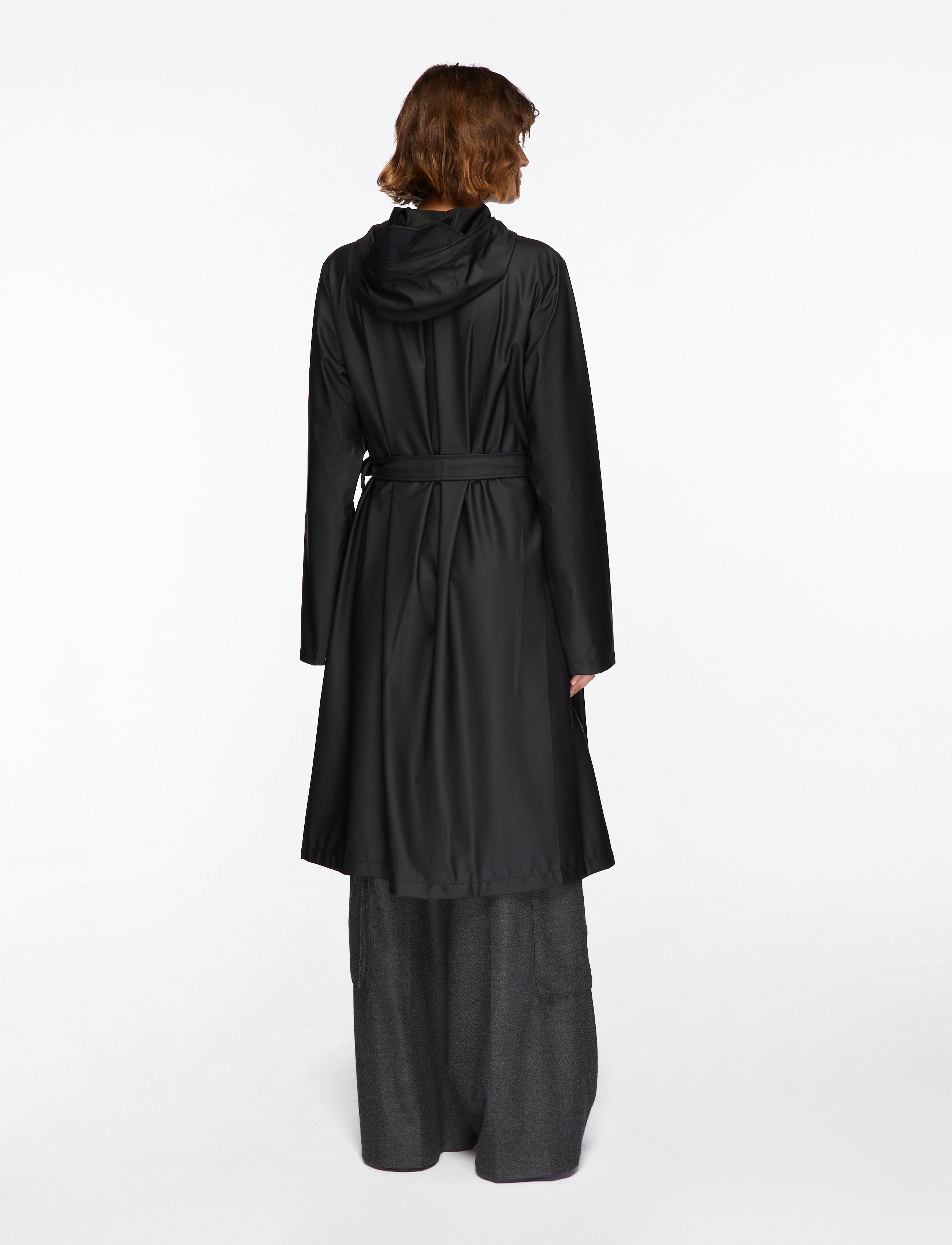 Rains - A-Line Longer W Jacket W3 - outerwear - black - 4