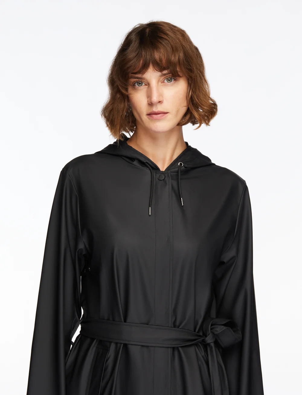 Rains - A-Line Longer W Jacket W3 - regnjakker - black - 5