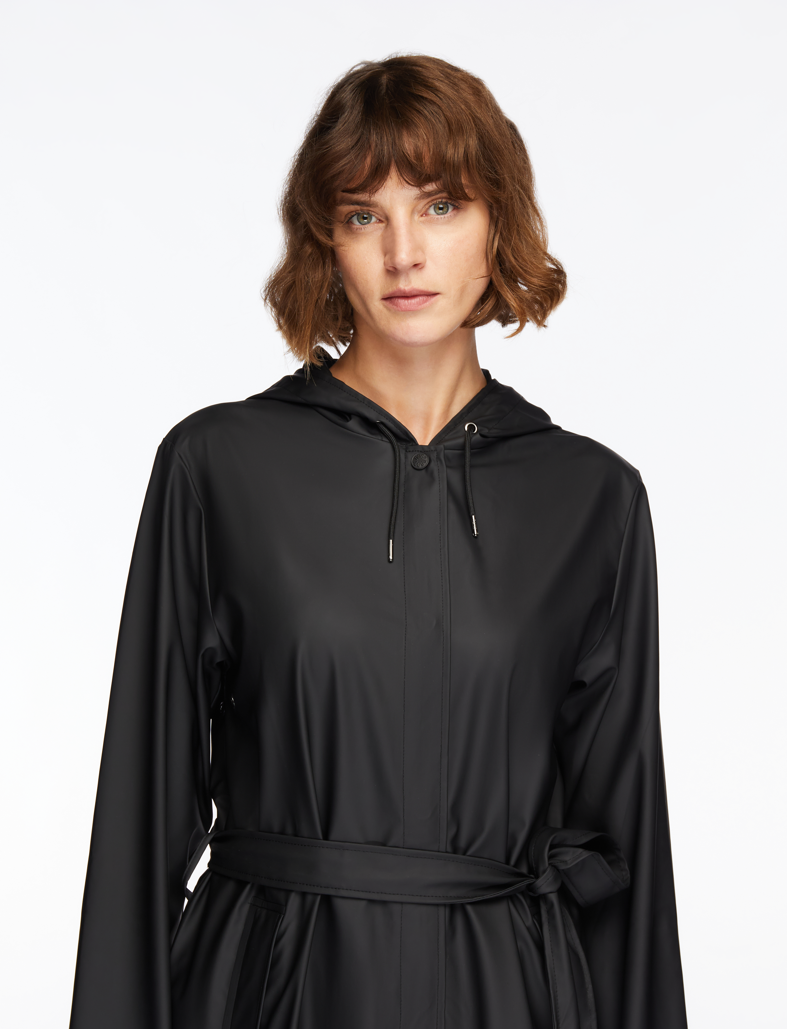 Rains - A-Line Longer W Jacket W3 - outerwear - black - 5