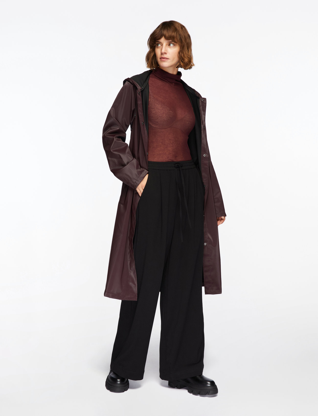 Rains - A-Line Longer W Jacket - vihmamantlid - depth - 2