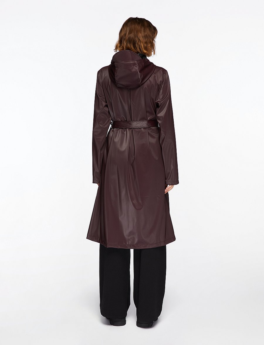 Rains - A-Line Longer W Jacket W3 - regnjackor - depth - 4