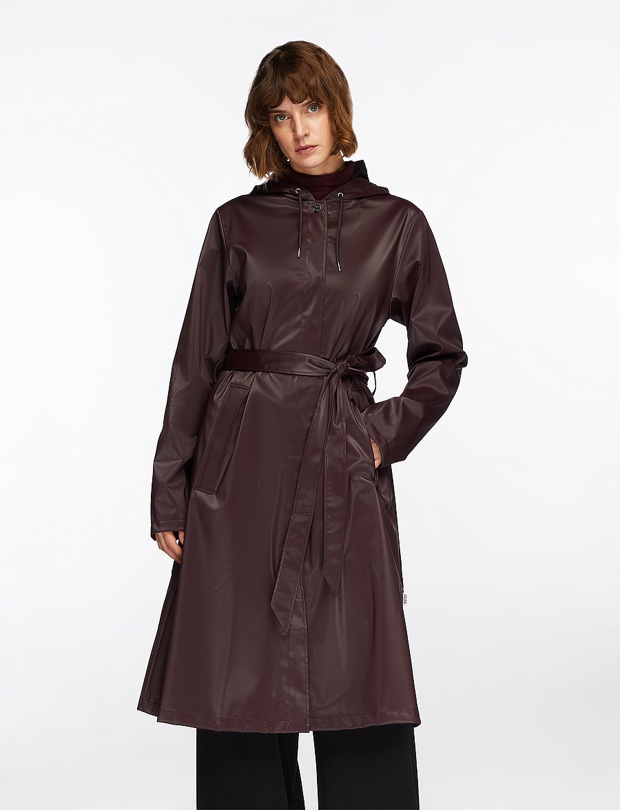 Rains - A-Line Longer W Jacket W3 - regnjackor - depth - 0