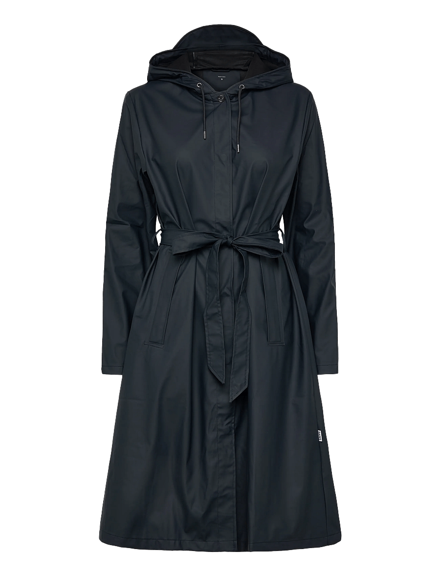 Rains - A-Line Longer W Jacket W3 - regnjackor - navy - 0
