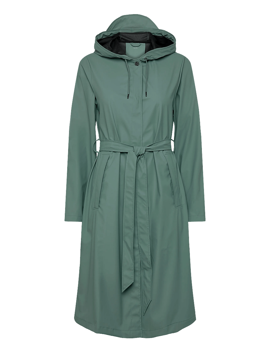 Rains - A-Line Longer W Jacket W3 - regnjackor - sage - 0