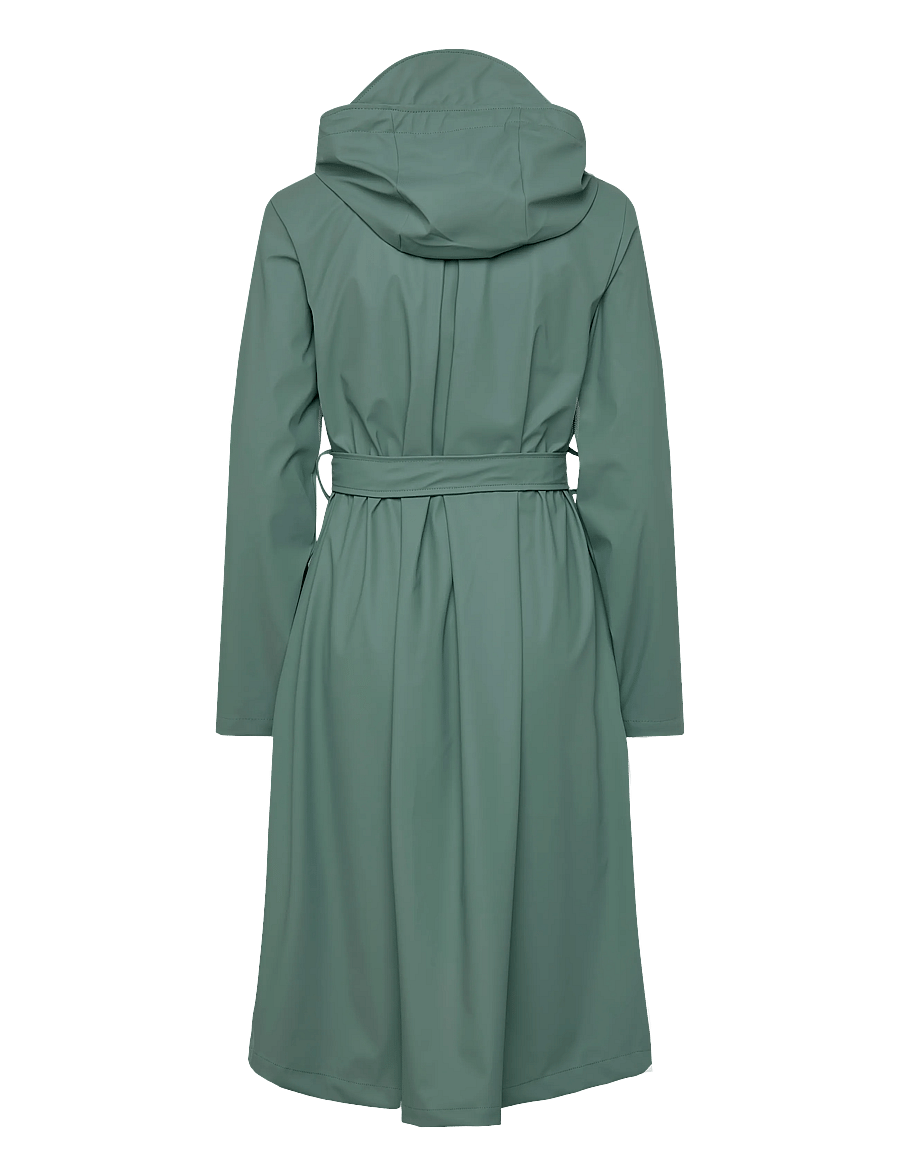 Rains - A-Line Longer W Jacket W3 - regnjakker - sage - 1