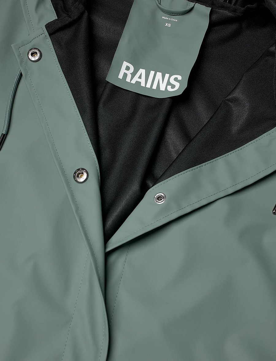 Rains - A-Line Longer W Jacket W3 - regnjakker - sage - 2