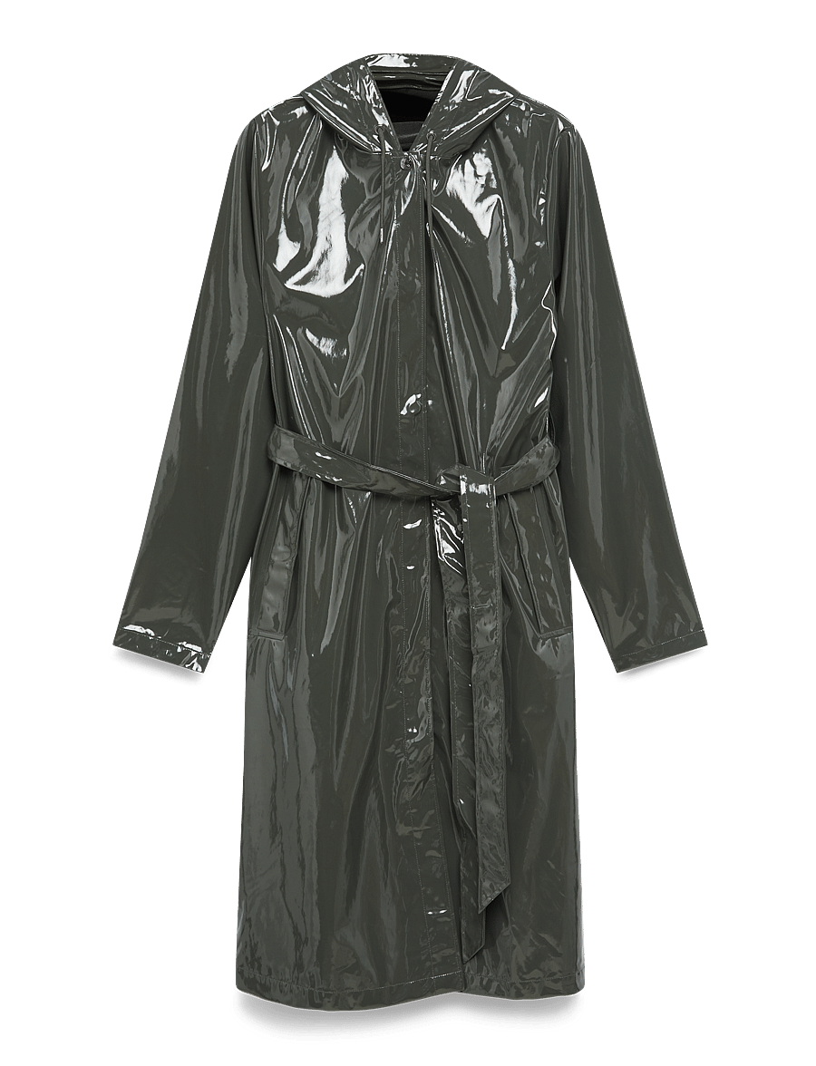 Rains - A-Line Longer W Jacket W3 - regenmäntel - swamp - 1