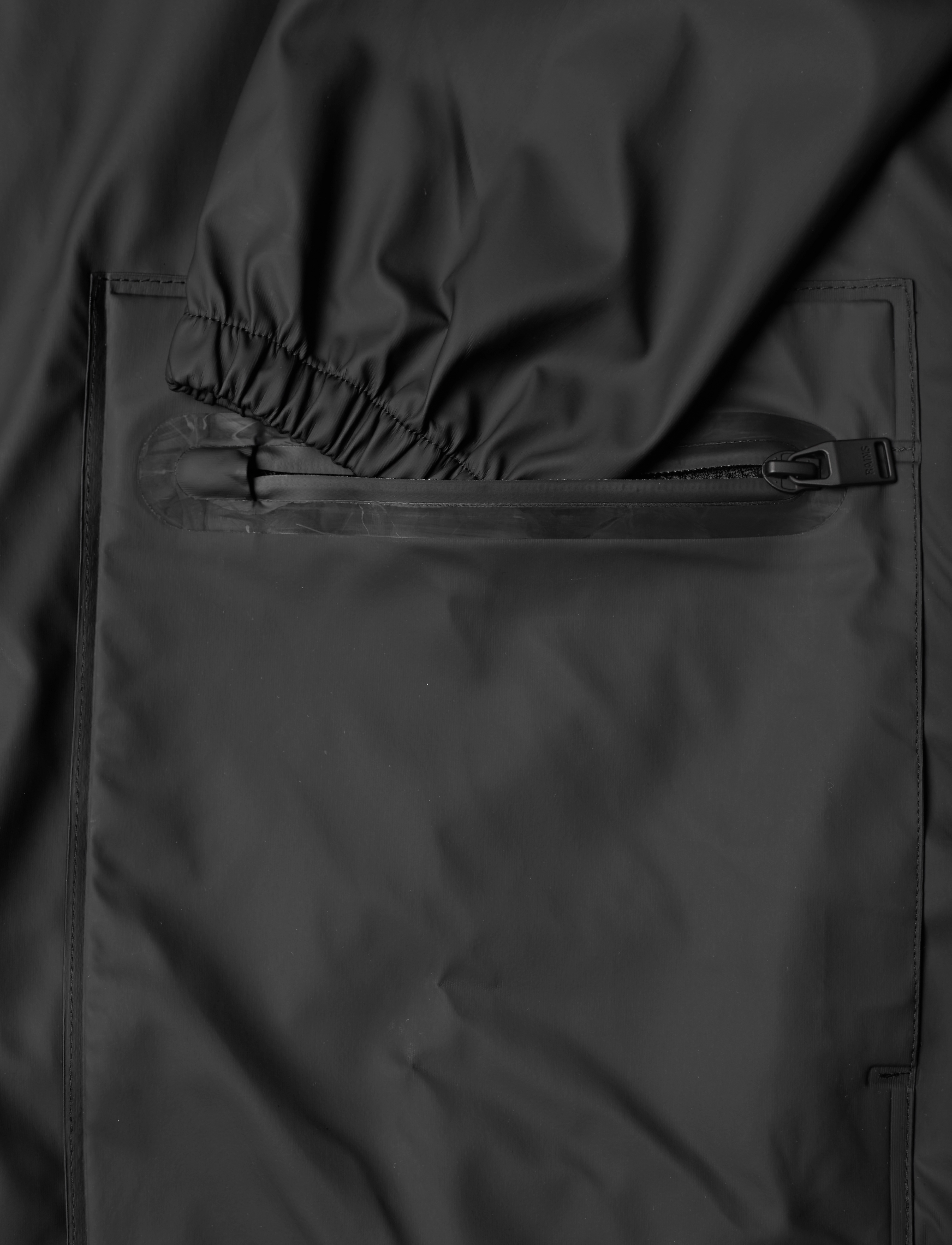 Rains - Cargo Long Jacket W3 - virsdrēbes - black - 5