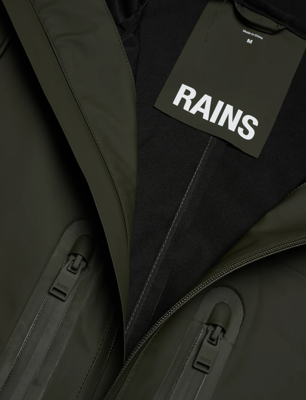 Rains - Cargo Long Jacket W3 - regnjackor - green - 4