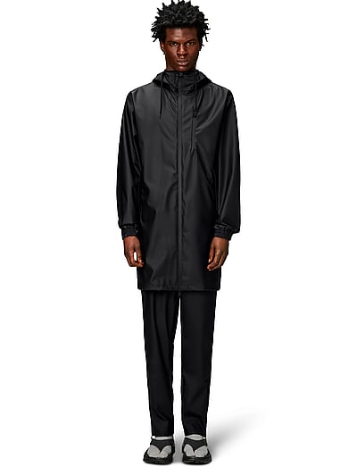 Rains Long Storm Breaker W3 - Clothing - BLACK / black