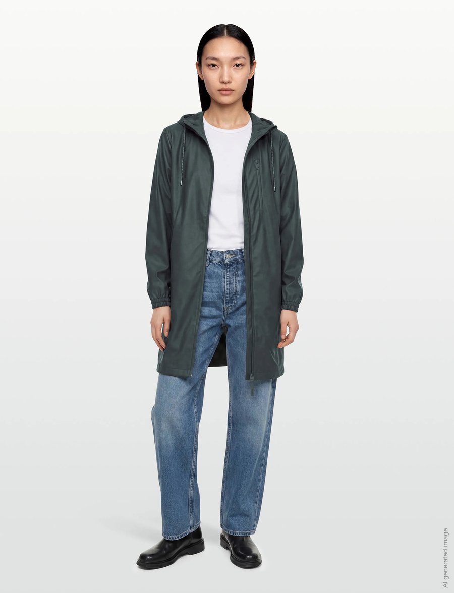 Rains - Long Storm Breaker W3 - regenmäntel - dark grey - 0