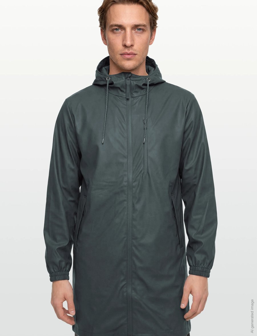 Rains - Long Storm Breaker W3 - regenmäntel - dark grey - 3