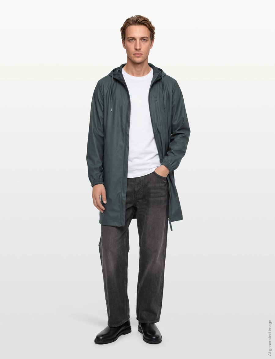Rains - Long Storm Breaker W3 - regenmäntel - dark grey - 4