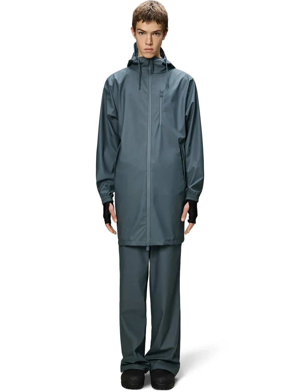 Rains - Long Storm Breaker W3 - regnjackor - lagoon - 2