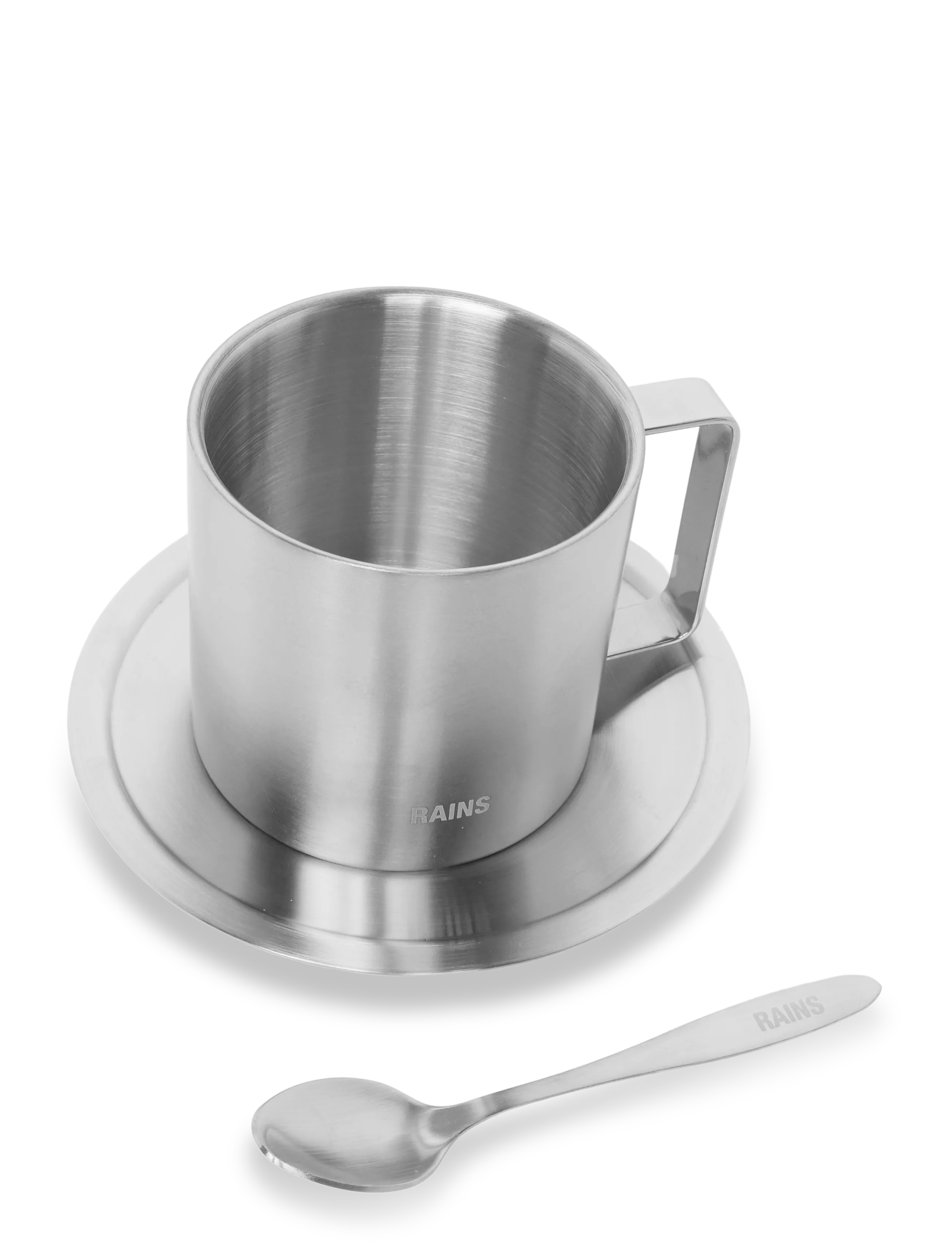 Rains - Stainless Steel Coffee Mug 280 ml - steel - 3