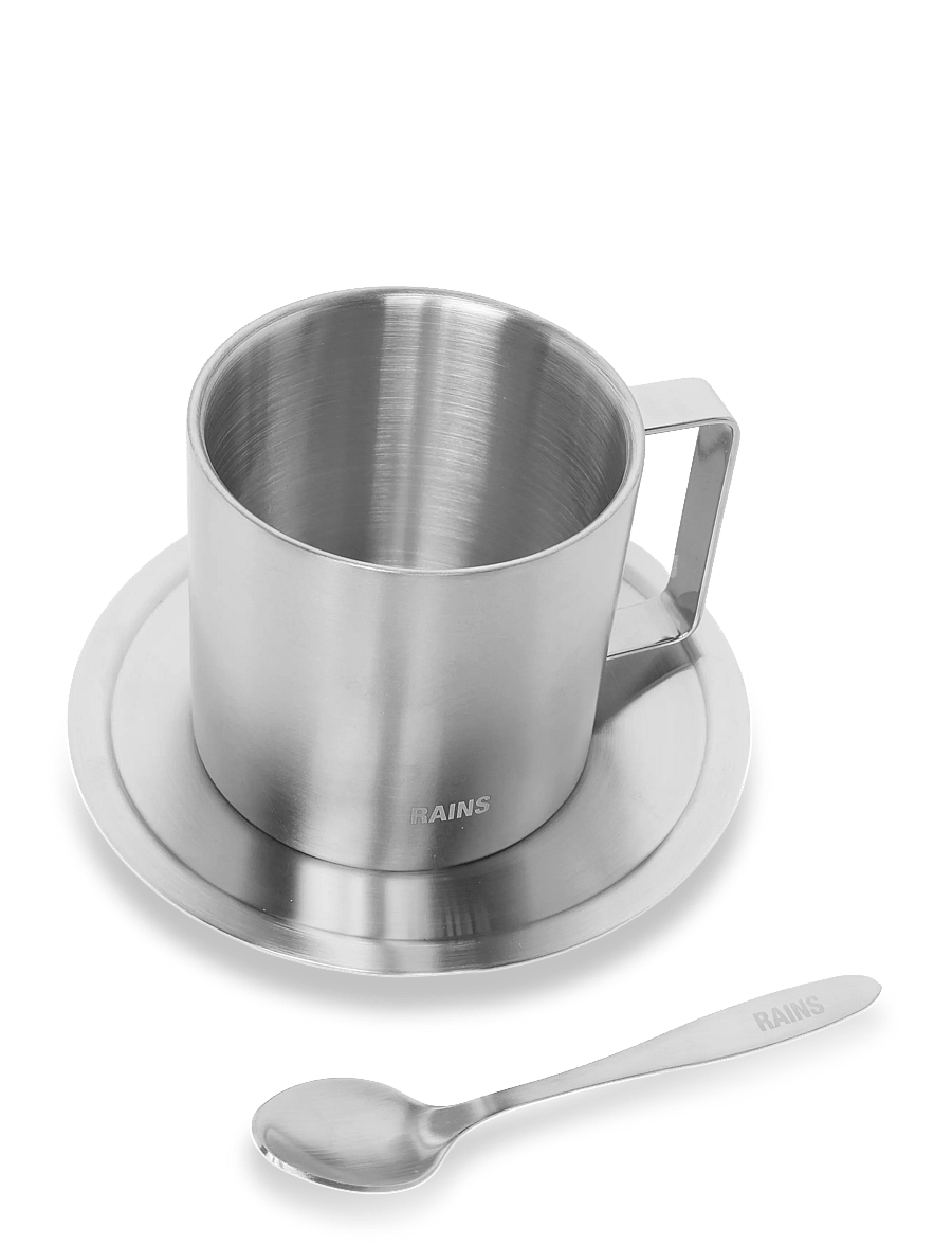 Rains - Stainless Steel Coffee Mug 280 ml - teskedar & kaffeskedar - steel - 3
