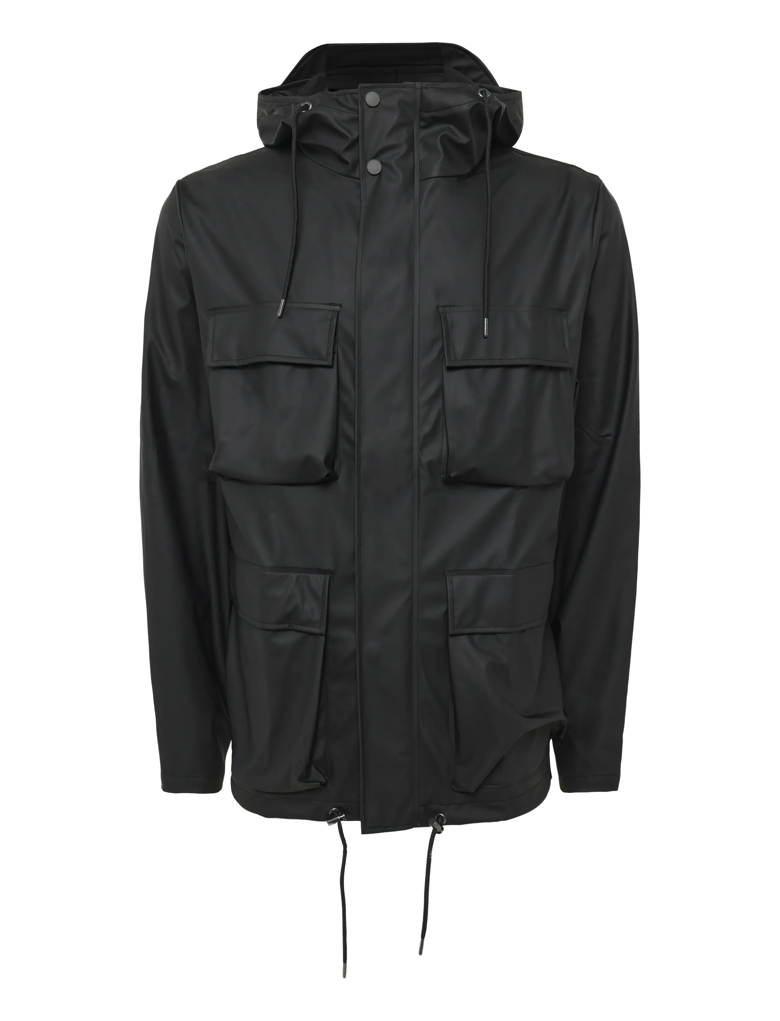 Rains Pocket Jacket W3 - Fitness & Running - BLACK / black