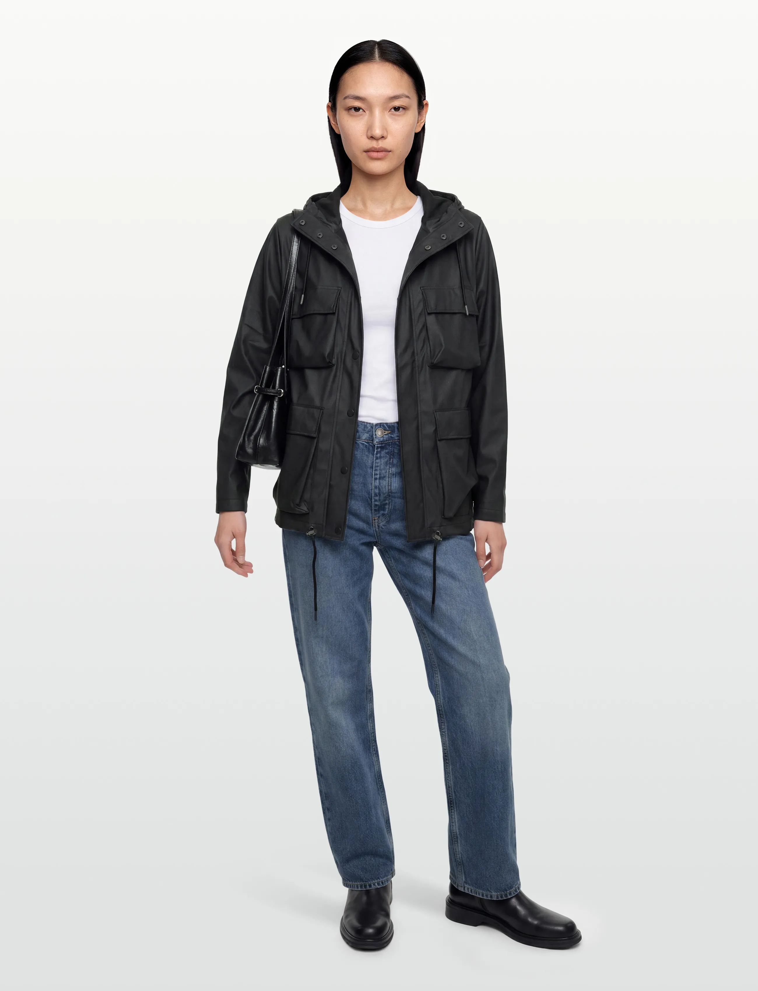 Rains Pocket Jacket W3, XL, Jackets, Schwarz - Light Männerswear