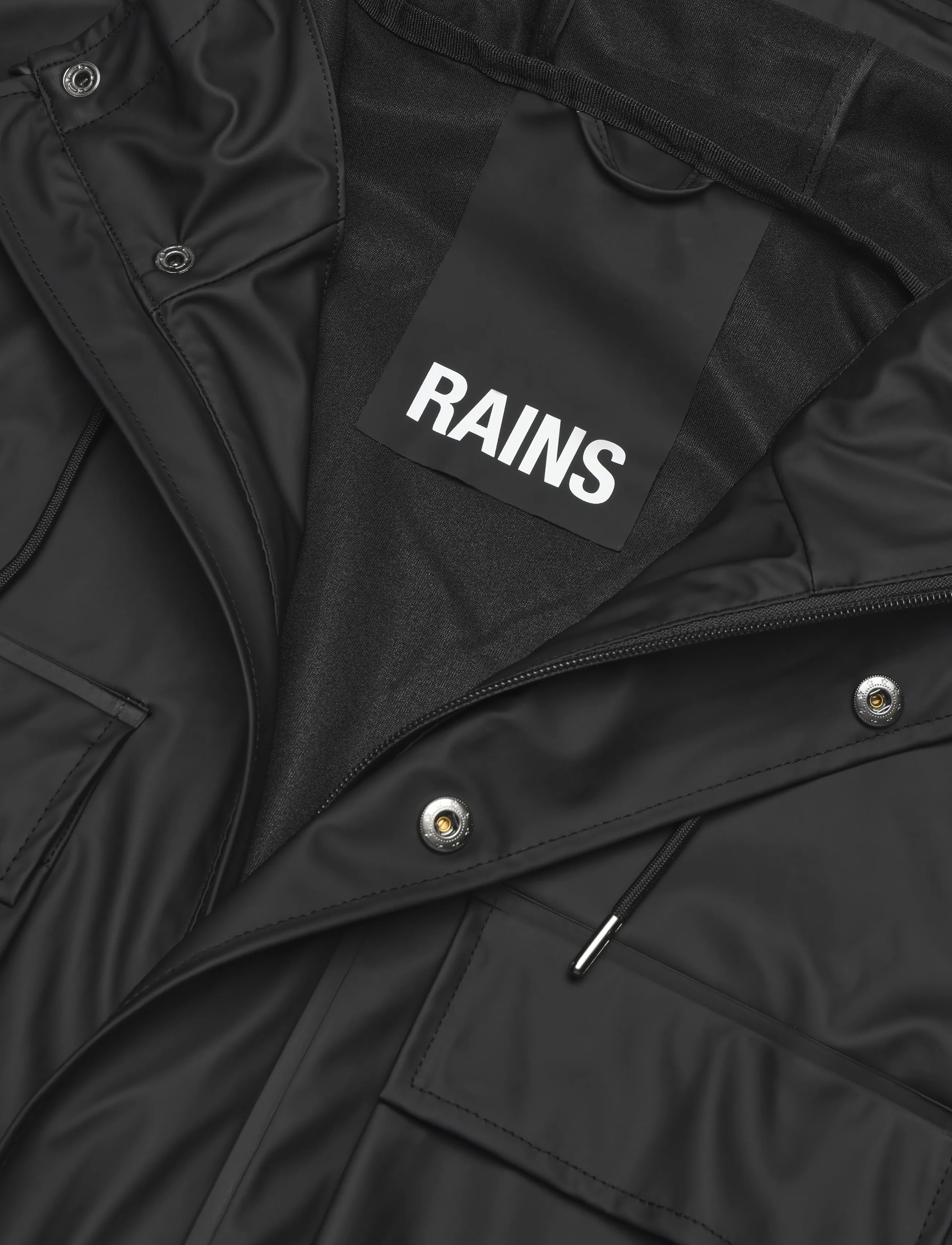 Rains - Pocket Jacket W3 - black - 2