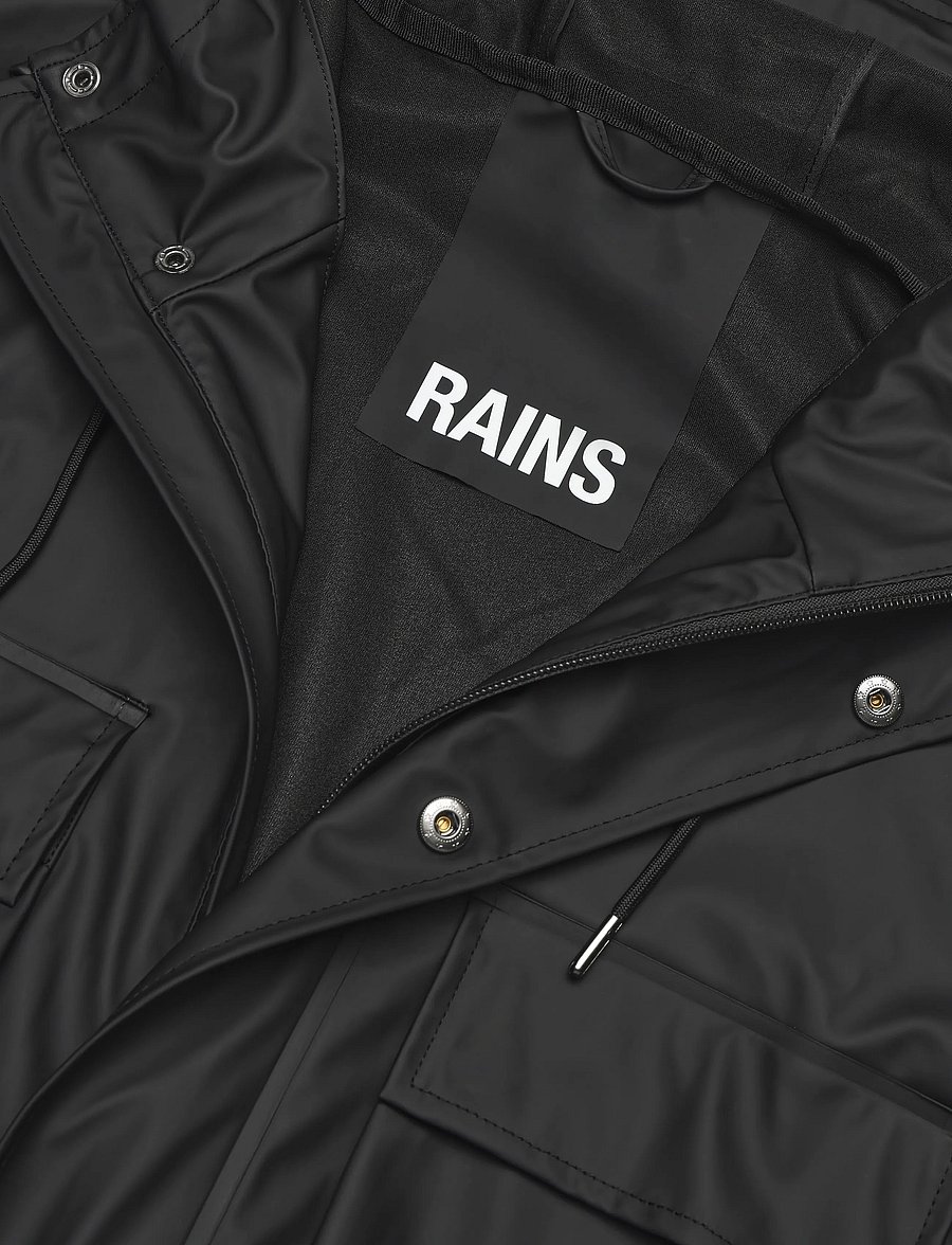Rains - Pocket Jacket W3 - black - 2