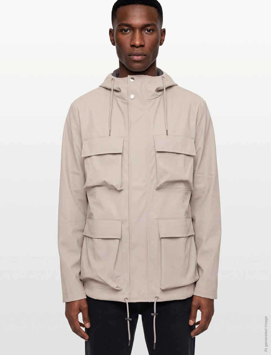 Rains - Pocket Jacket W3 - frühlingsjacken - cinder - 4