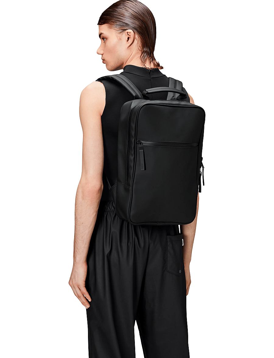 Rains - Book Backpack W3 - 01 black - 5
