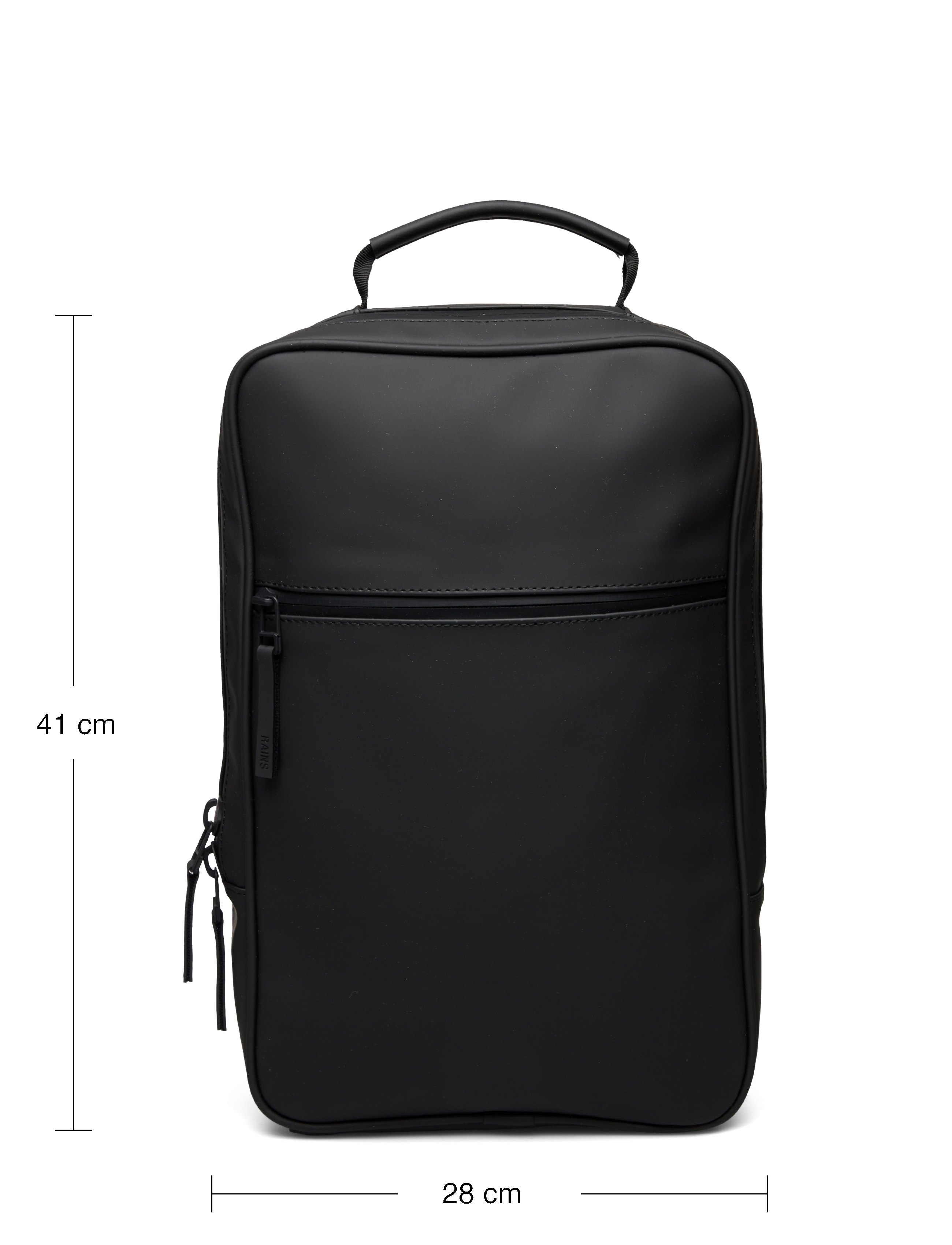 Rains - Book Backpack W3 - 01 black - 4