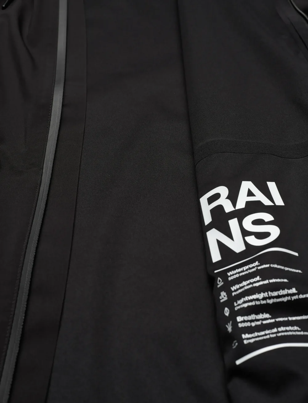 Rains - Suva Hardshell Jacket W3 - regnjakker - black - 4